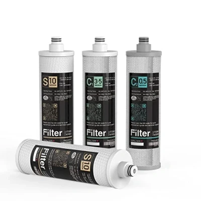 Afbeelding van Frizzlife M3005 Vervangende filterpatronen, set van 4 stuks, voor SK99, SP99, SK99 New en SP99 waterfiltersysteem onder gootsteen