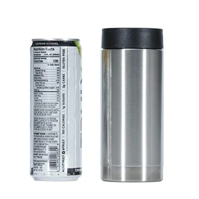 Afbeelding van Gteller Kan isolator, dubbele muur roestvrij staal geïsoleerd blik koeler, bier fles houder 12oz 14oz 17oz (12oz Skinny)