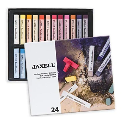 Afbeelding van Honsell Jaxell 47643 Soft Pastelkrijt als 24 delige themaset stilleven, rijke kleuren, voor vlak en nauwkeurig werken, kunstenaars, hobbyschilders, school, kunstonderwijs, opleiding