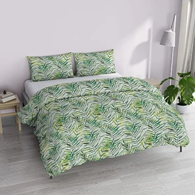 Afbeelding van MB HOME BASIC Dafne&quot; Dekbedovertrek Set, Honolulu, Tweepersoons