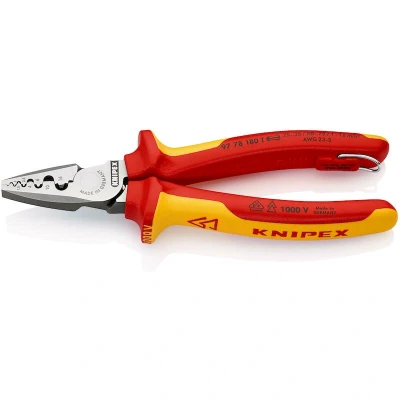 Afbeelding van Knipex perskabelschoentang le 180mm uitv bed hand persvorm 97 78 180 t