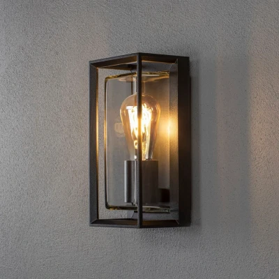 Afbeelding van Konstsmide Brindisi schwarz 7885 750 Buitenlamp (wand) E27 Zwart