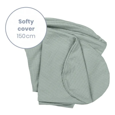Afbeelding van Doomoo Softy Tetra Jersey Green Voedingskussenhoes SC S33