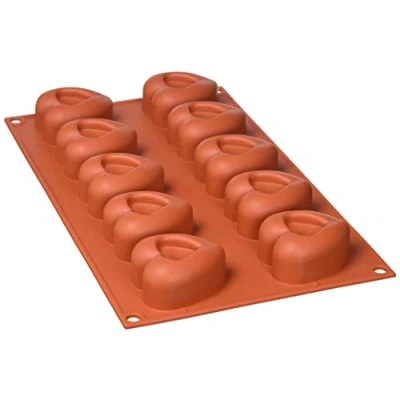 Afbeelding van Silikomart 20.088.00.0060 SF 088 MEDIUM HEART SAVARIN SILICONE MOULD 48X54 H 27 MM