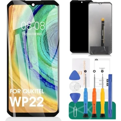 Afbeelding van SRJTEK Voor Oukitel WP22 Screen Vervanging Lcd scherm Touch Digitizer Vergadering Reparatie Kits Zonder Frame (zwart)