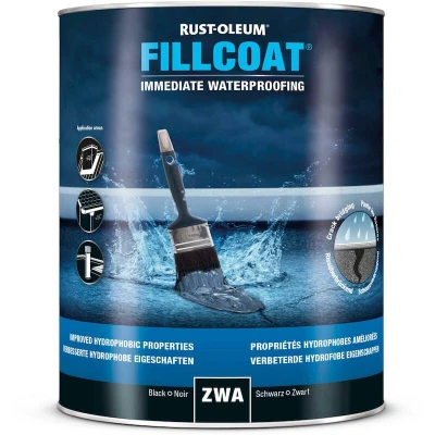 Afbeelding van rust oleum fillcoat zwart 1 ltr