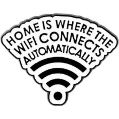 Afbeelding van pin Broche enamel kledingspeld Wifi