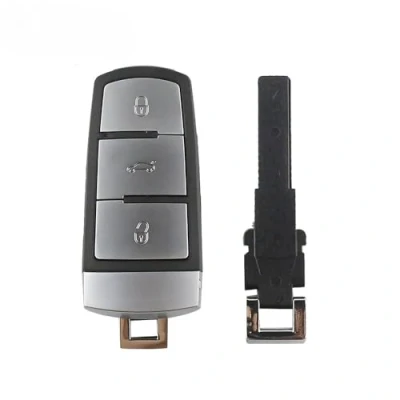 Afbeelding van 3 Knoppen Afstandsbediening Autosleutel Shell Voor VW Passat CC B6 B7 B7L 3C R36 Maogotan B5 Vervanging Smart Fob Card Cover