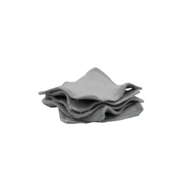 Afbeelding van 5x Wasbare katoenen make up doekjes gezicht doeken duurzame product gemaakt in Frankrijk 8x8cm