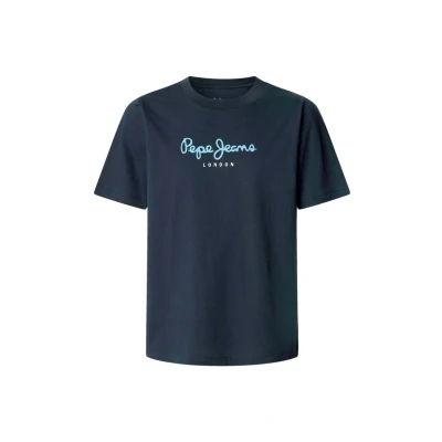 Afbeelding van Pepe Jeans EGGO Tshirt print, Heren, Maat: XS, Deep sea blue