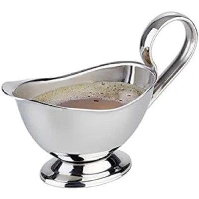 Afbeelding van Rvs sauciere, 13x6x9 cm, inhoud 0,10 liter, set van 2 stuks