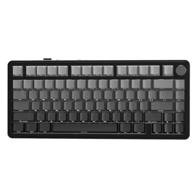 Afbeelding van ATTACK SHARK X85 pakking Mechanisch toetsenbord met knop, 75% (BT5.0/2.4G/USB C) Draadloos gamingtoetsenbord en vijflaagse vulling, RGB, 5000mAh, hot swappable PBT zijprint (zwart)