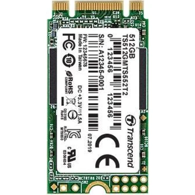 Afbeelding van Transcend MTS552T2 64 GB SATA M.2 SSD 2242 harde schijf 6 Gb/s Retail TS64GMTS552T2