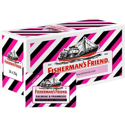 Afbeelding van Fisherman&#039;s Friend Framboos Suikervrij (24x 25gr)