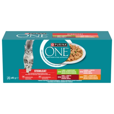 Afbeelding van PURINA One kat gesteriliseerd, multivariëteiten, 40 x 85 g