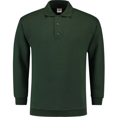 Afbeelding van Tricorp Polosweater Boord Flessengroen Maat XS
