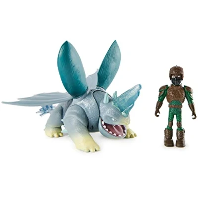 Afbeelding van Dreamworks Dragons The 9 Welten Adventure Set met draak en ruiter, D&#039;Angelo Plowhorn, voor kinderen vanaf 4 jaar