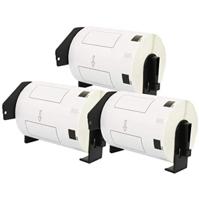 Afbeelding van 3x DK 11240 102 x 51 mm Compatibele Barcode Labels (600 Etiketten per Rol) voor P Touch QL 1050, 1050N, 1060N, 1100, 1110NWB Etikettenprinter
