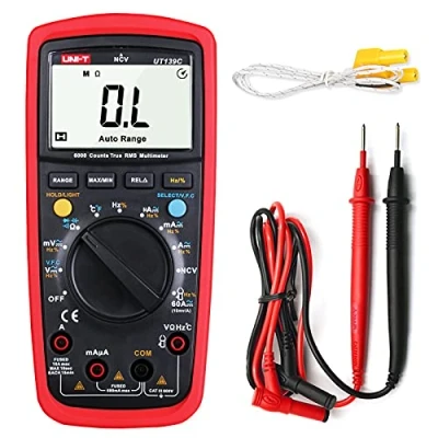 Afbeelding van UNI T UT139C Digitale Multimeter AD/DC spanning Actueel Tester met Weerstand Capaciteit NCV test en Temperatuur Meting