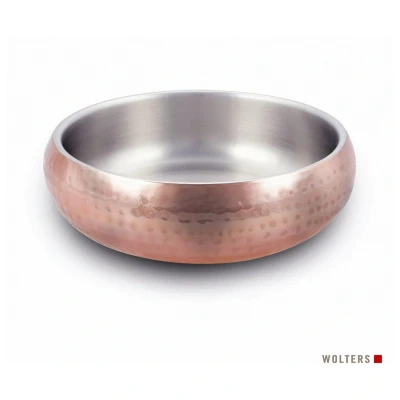 Afbeelding van Wolters Diner Steel Bowl Koper Hondenvoerbak Ø24 cm