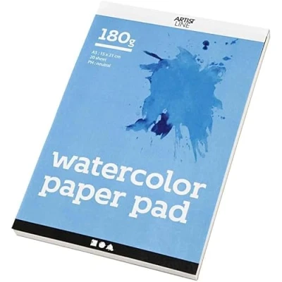 Afbeelding van Creotime aquarelblok 20 stuks A5 180 gr