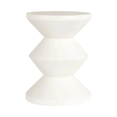 Afbeelding van Richmond Interiors Bijzettafel Bloomstone Diablo Wit