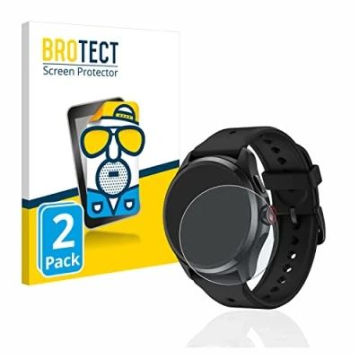 Afbeelding van BROTECT (2 Stuks) Antireflecterende Beschermfolie voor Mobvoi TicWatch Pro 5 Anti Glare Screen Protector, Mat, Ontspiegelend