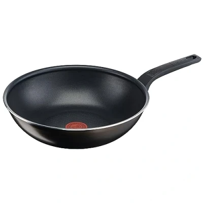 Afbeelding van Tefal Easy Cook &amp; Clean Wokpan, 28 cm, antiaanbaklaag, thermo signaal, temperatuurindicator, zwart, B5551933