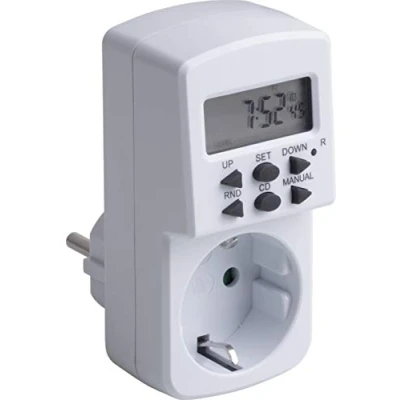 Afbeelding van Meister Digitale timer, 1800 W, zomer en wintertijd, 10 configureerbare programma&#039;s, met countdown functie willekeurige generator, timer voor het stopcontact, schakeling,