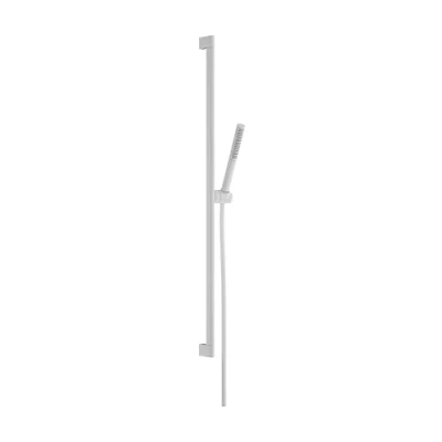 Afbeelding van hansgrohe pulsify s doucheset 100 1jet ecosmart met glijstang 90 cm mat wit 24383700