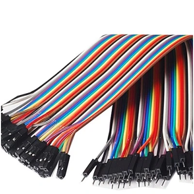 Afbeelding van SATKIT 40 stuks mannelijke vrouwelijke DuPont Jumper kabel 30 cm voor Arduino Breadboard [Arduino projecten]