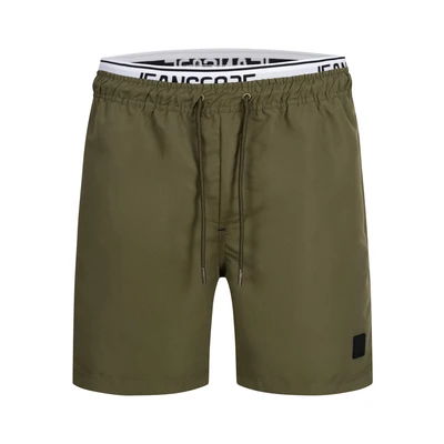 Afbeelding van Indicode Jeans Solomon Zwemshorts, Heren, Maat: Small, Army