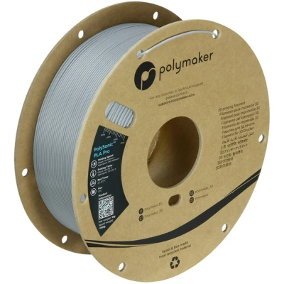 Afbeelding van Polymaker PA13003 Filament PLA+ Highspeed filament, Slagvast 1.75 mm 1000 g Grijs PolySonic™ 1 stuk(s)