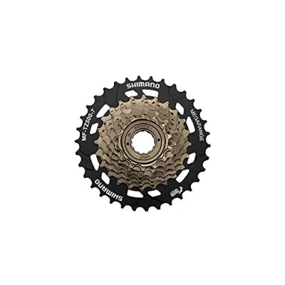 Afbeelding van Shimano Multiple Freewheel TZ500 7 Speed 14 34 tands BikeTotaal.nl Bruin