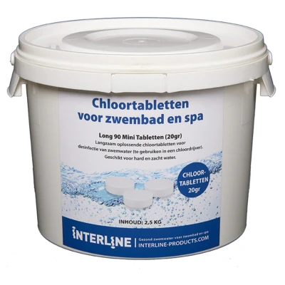 Afbeelding van Interline Chloor 90, 20g Mini tabletten 2.5 kg