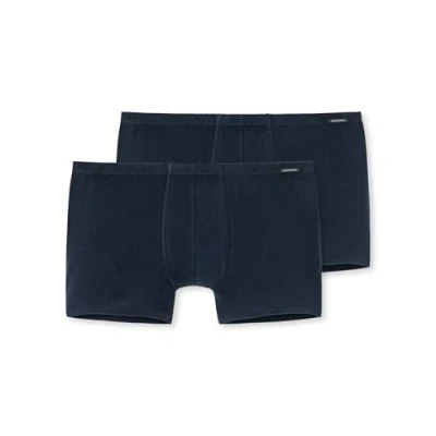 Afbeelding van Schiesser Essential Shorts 2 PACK Onderbroeken, Heren, Maat: Small, Dunkelblau