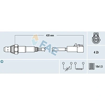 Afbeelding van Fae Lambda sonde 77305