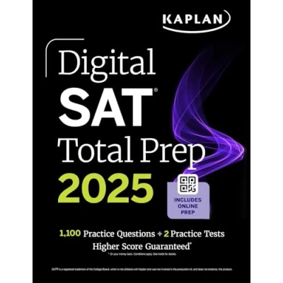 Afbeelding van Digital SAT Total Prep 2025 with 2 Full Length Practice Tests, 1,000+ Questions, and End of Chapter Quizzes