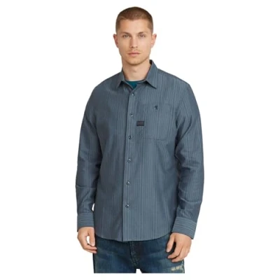 Afbeelding van G STAR Bristum Overhemd, Heren, Maat: Small, Avio gradient stripe