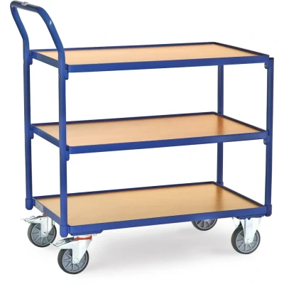 Afbeelding van fetra 2750 Tafelwagen Staal Poedercoating Laadvermogen (max.): 250 kg Stralend blauw (RAL 5007)