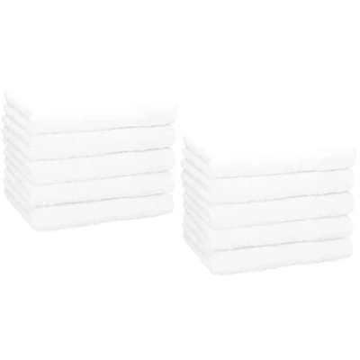 Afbeelding van Betz Set van 10 premium gastendoekjes gezichtsdoekjesset handdoekenset handhanddoeken 30 x 50 cm wit