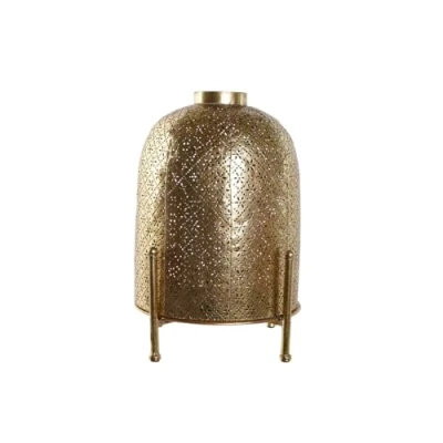 Afbeelding van Kaarshouder Home ESPRIT Gouden Metaal Kristal 24 x 33 cm