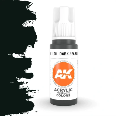 Afbeelding van Dark Sea Blue Acrylic Modelling Colors 17ml AK11190