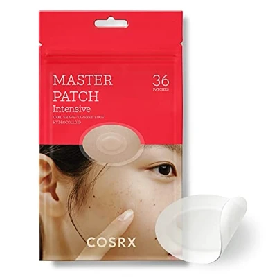 Afbeelding van COSRX Master Patch Intensieve Trainingscursus Hydrocolloïde ovale puistjespleisters met tea tree olie en salicylzuur voor een snelle gemakkelijke behandeling van vlekjes puistjes (36 pleisters