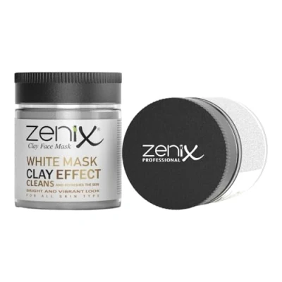 Afbeelding van Zenix Kil Maskesi Clay Gezichtsmasker, 190 g, gezichtsmasker met kleiaarde, gezichtskuur arganolie, gezichtsverzorging voor mannen en vrouwen, tegen puistjes, mee eters onzuiverheden