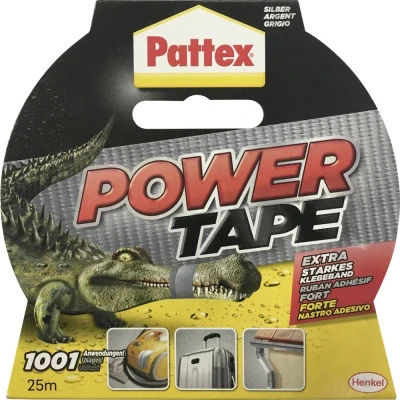 Afbeelding van Pattex PT2DS Textieltape Power Tape Zilver (l x b) 25 m 50 mm 1 stuk(s)