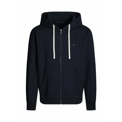 Afbeelding van Tommy Hilfiger Zipthru Sweater met rits, Heren, Maat: XS, Desert sky