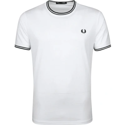 Afbeelding van Fred Perry Tshirt print, Heren, Maat: XXL, Blanc