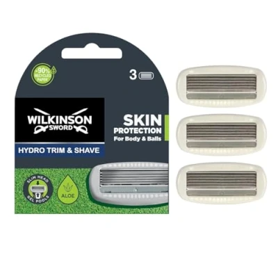 Afbeelding van Wilkinson Hydro Trim &amp; Shave Body Balls Navulmesjes 3 stuks
