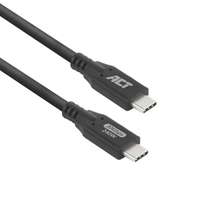 Afbeelding van ACT USB4 20Gbps 240W USB Type C kabel, 2 meter